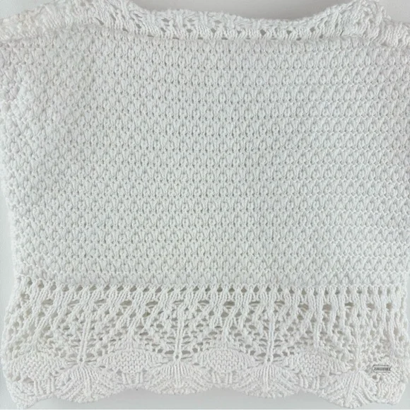 Hollister White Crochet Tank Cami - Picture 2 of 7